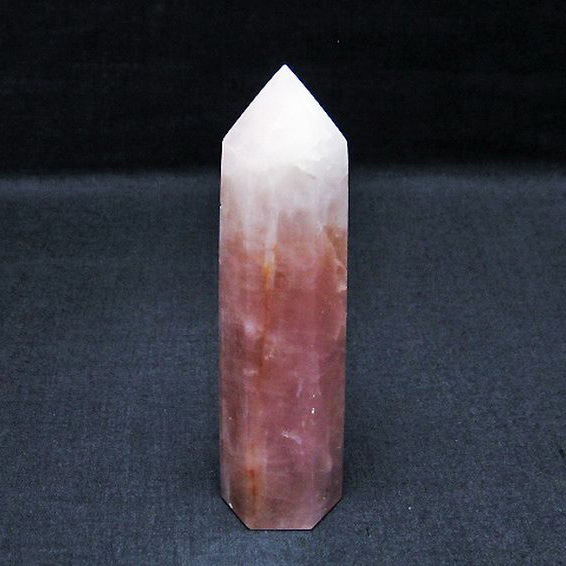 ローズクォーツ六角柱[T138-5512]
