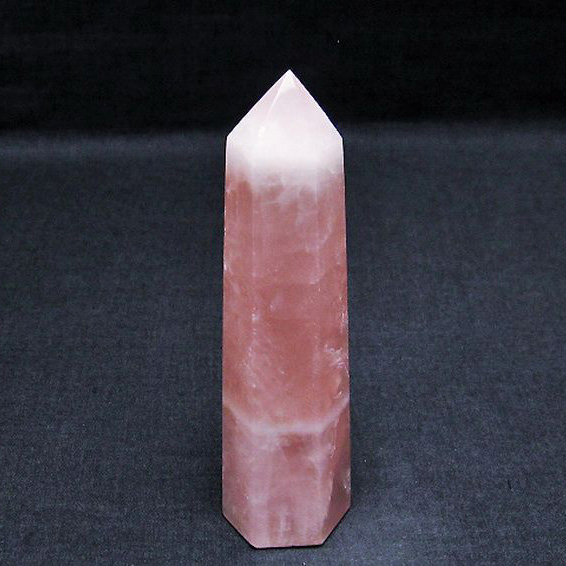 ローズクォーツ六角柱[T138-5613]