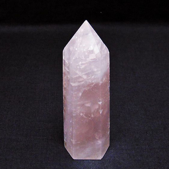 ローズクォーツ六角柱[T138-5617]