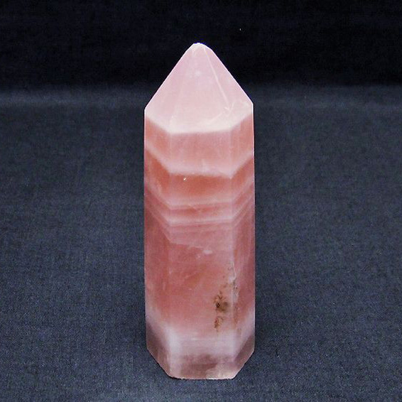 ローズクォーツ六角柱[T138-5651]