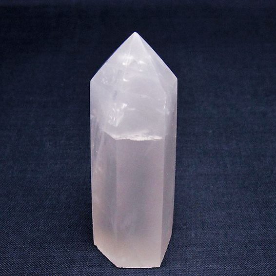 ローズクォーツ六角柱[T138-6530]