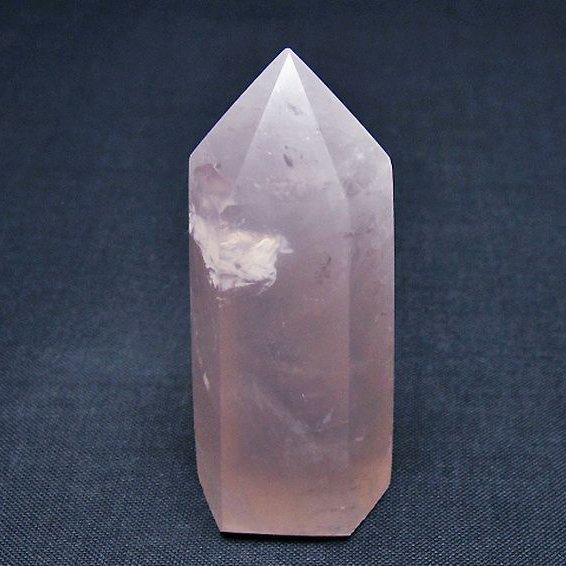 ローズクォーツ六角柱[T138-6553]