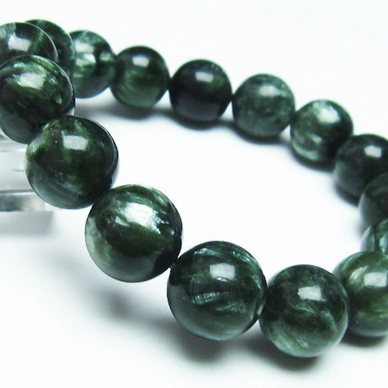 パワーストーン 天然石 セラフィナイトブレスレット 14mm [T14-3505]