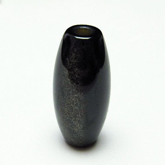 ゴールデン キャッツアイ オブシディアン 天珠[T142-2278]