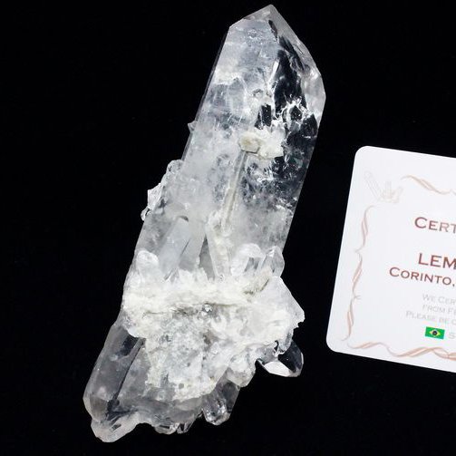 レムリアンシード 水晶 クラスター ミナスジェライス州コリント産 ※証明書付き[T143-2311]