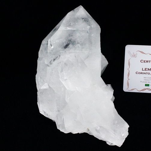 レムリアンシード 水晶 クラスター ミナスジェライス州コリント産 ※証明書付き[T143-2334]