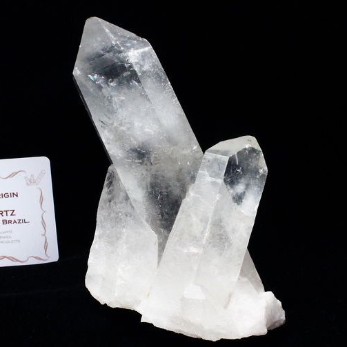 レムリアンシード 水晶 クラスター ミナスジェライス州コリント産 ※証明書付き[T143-2373]