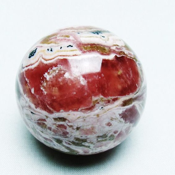 インカローズ(ロードクロサイト)丸玉 45mm [T145-1738]