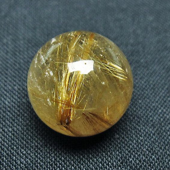 ゴールドタイチンルチル入り水晶丸玉 16mm [t145-2206]