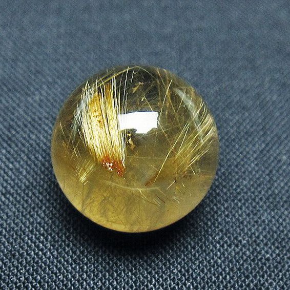 ゴールドタイチンルチル入り水晶丸玉 16mm [t145-2249]