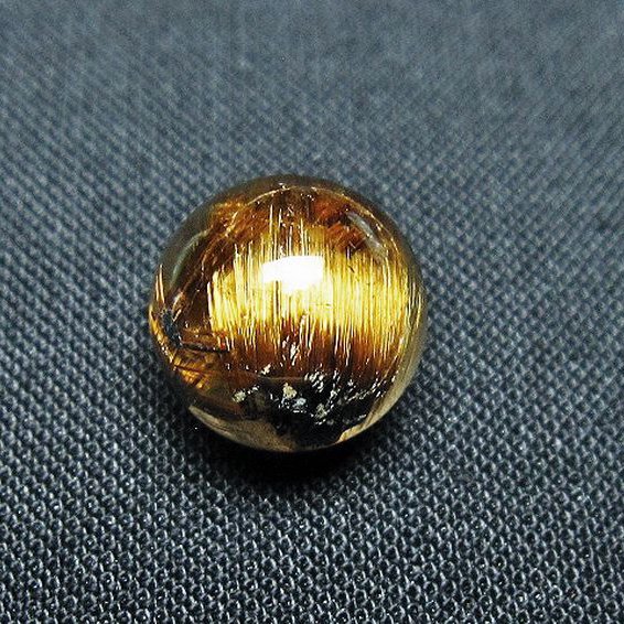 ゴールドタイチンルチル入り水晶丸玉 11mm [t145-2333]