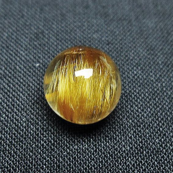 ゴールドタイチンルチル入り水晶丸玉 11mm [t145-2336]