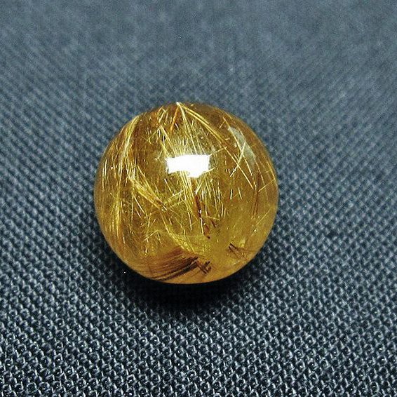 ゴールドタイチンルチル入り水晶丸玉 11mm [t145-2343]