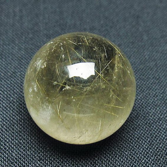 ゴールドタイチンルチル入り水晶丸玉 21mm [T145-2390]