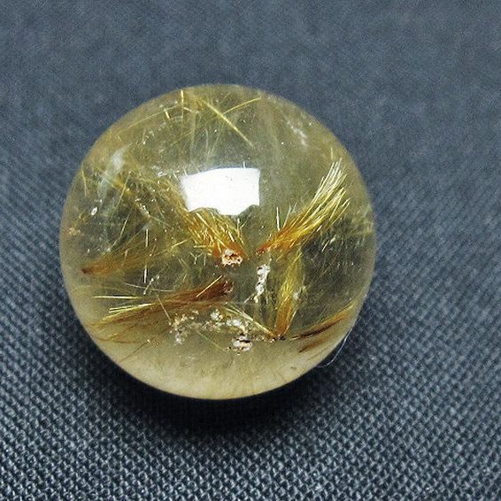 ゴールドタイチンルチル入り水晶丸玉 18mm [T145-2450]