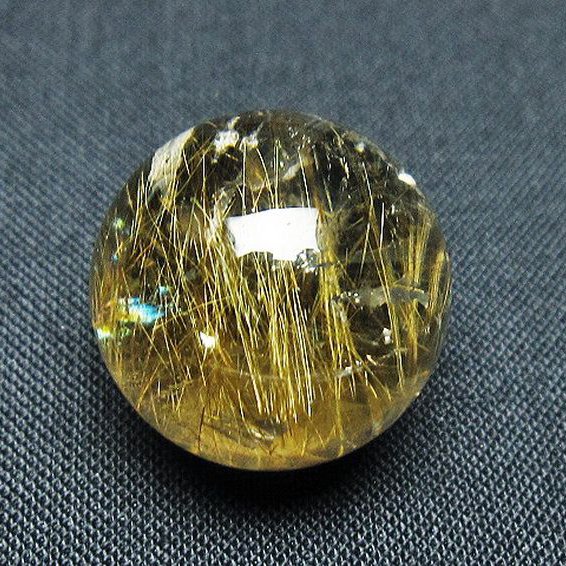 ゴールドタイチンルチル入り水晶丸玉 20mm [t145-2467]