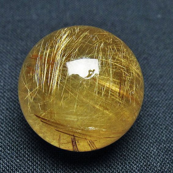 ゴールドタイチンルチル入り水晶丸玉 22mm [t145-2557]