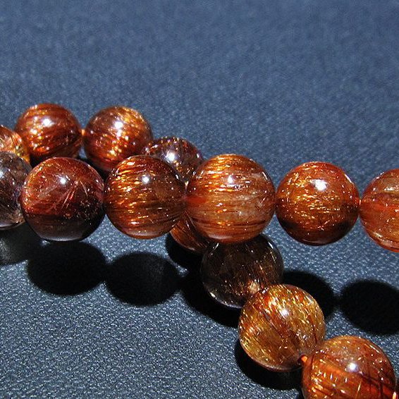 ファイナルグレード金針ルチル水晶ブレスレット 11mm [t15-10430]