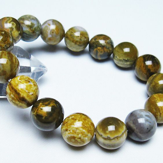 パワーストーン 天然石 オーシャンジャスパー ブレスレット 13mm [T153-2845]