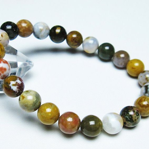 オーシャンジャスパー ブレスレット 9mm [T153-3190]