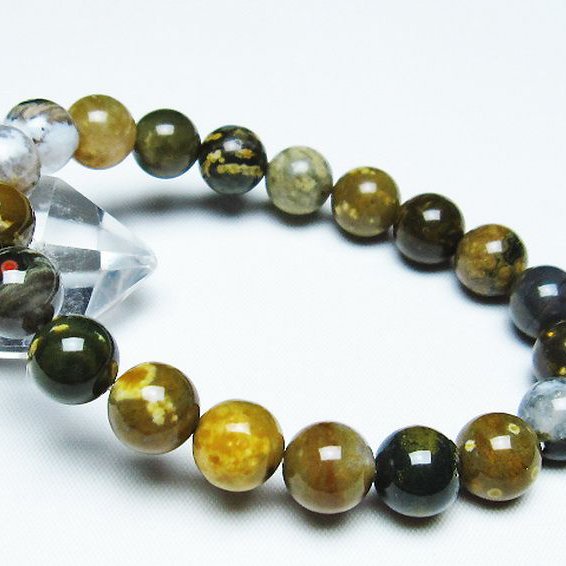 オーシャンジャスパー ブレスレット 10mm [T153-3222]