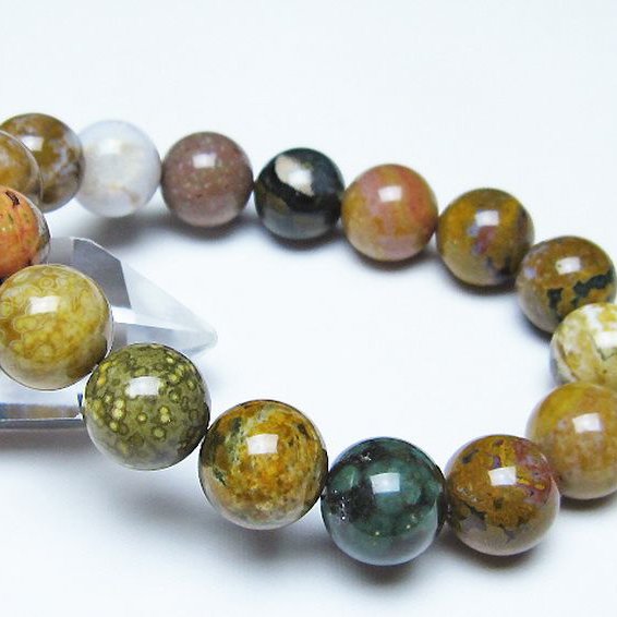 オーシャンジャスパー ブレスレット 13mm [t153-3573]