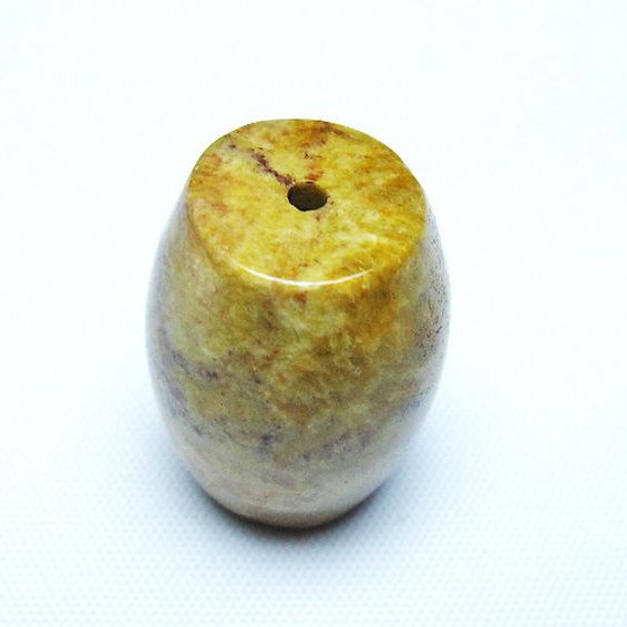 フォッシルコーラル 天珠 化石珊瑚[T155-2267]