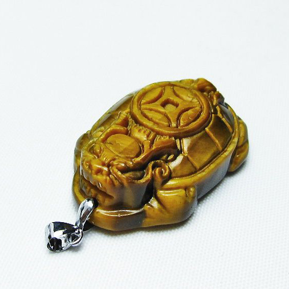 タイガーアイ 龍亀ペンダント[T157-2400]