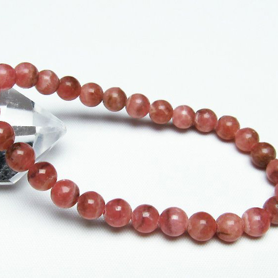 インカローズ(ロードクロサイト)ブレスレット7mm[T16-13608]