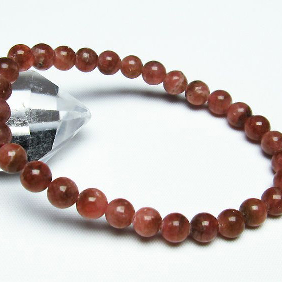 インカローズ(ロードクロサイト)ブレスレット6mm[T16-13621]