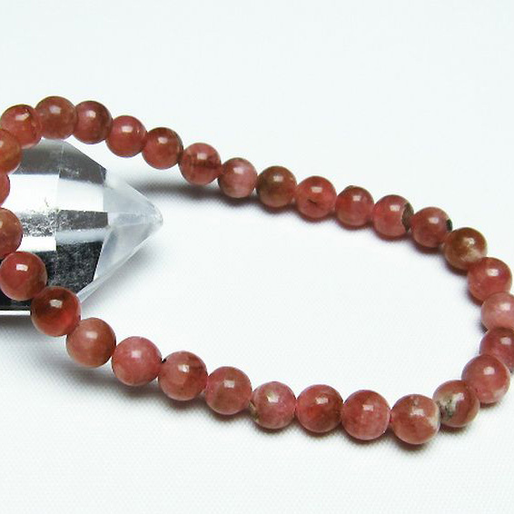 インカローズ(ロードクロサイト)ブレスレット6mm[T16-13663]