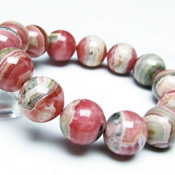 インカローズ(ロードクロサイト)ブレスレット15mm[T16-14187]