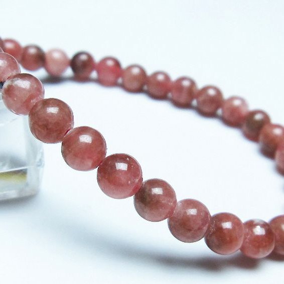 インカローズ(ロードクロサイト)ブレスレット 6mm [T16-14758]