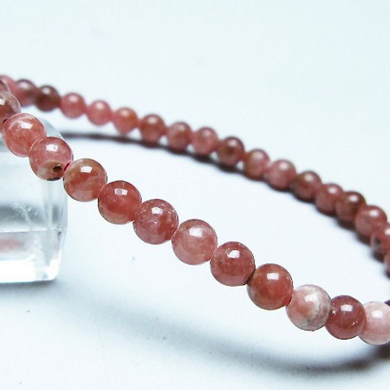 インカローズ(ロードクロサイト)ブレスレット 5mm [T16-15383]