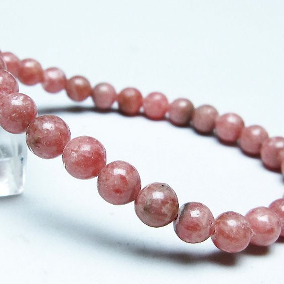 インカローズ(ロードクロサイト)ブレスレット 6mm [T16-15398]