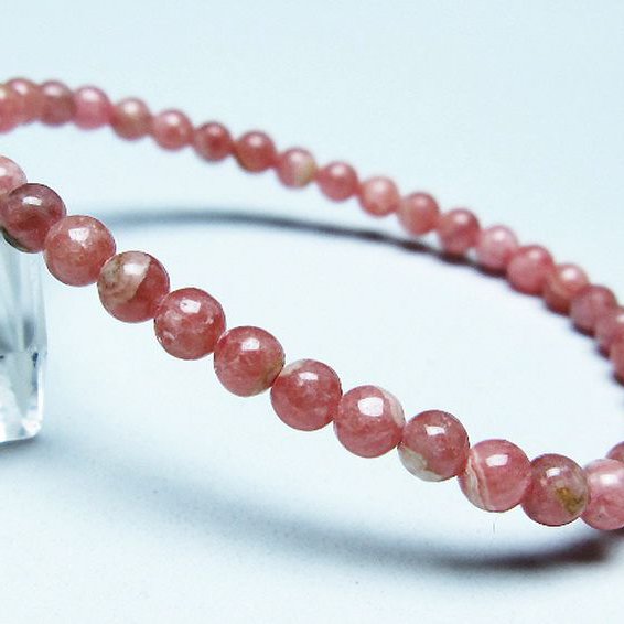 インカローズ(ロードクロサイト)ブレスレット 4mm [T16-15478]