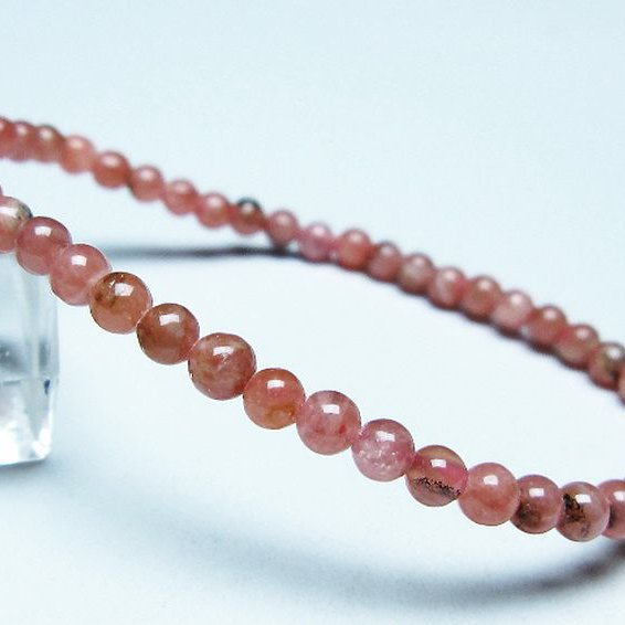 インカローズ(ロードクロサイト)ブレスレット 4mm [T16-15485]