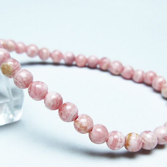 インカローズ(ロードクロサイト)ブレスレット 5mm [T16-15488]