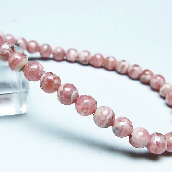 インカローズ(ロードクロサイト)ブレスレット 5mm [T16-15496]