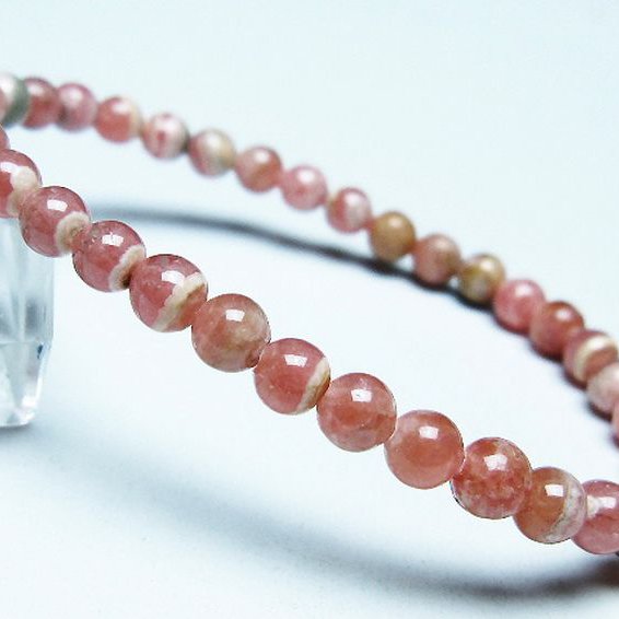 インカローズ(ロードクロサイト)ブレスレット 5mm [T16-15540]