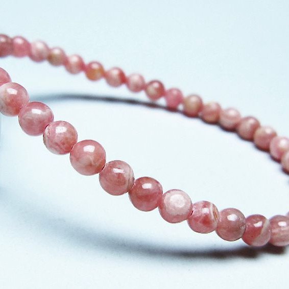 インカローズ(ロードクロサイト)ブレスレット 5mm [T16-15669]