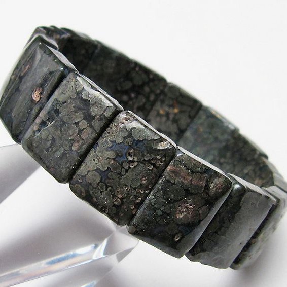 パイライト イン カルセドニー バングル[T160-1719]