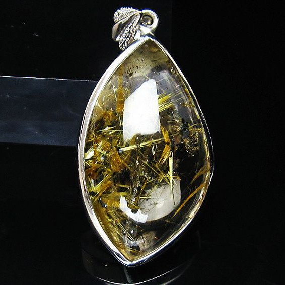 ゴールドタイチンルチルペンダント[T162-508]