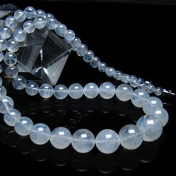 エンジェルラダークォーツ ネックレス 5mm [T162-554]