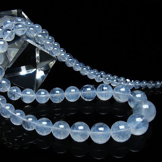 エンジェルラダークォーツ ネックレス 5mm [T162-573]