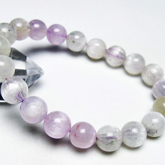 クンツァイトブレスレット 10mm [t17-6789]