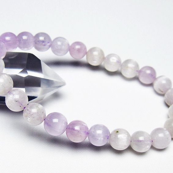 クンツァイトブレスレット 8mm [t17-7109]