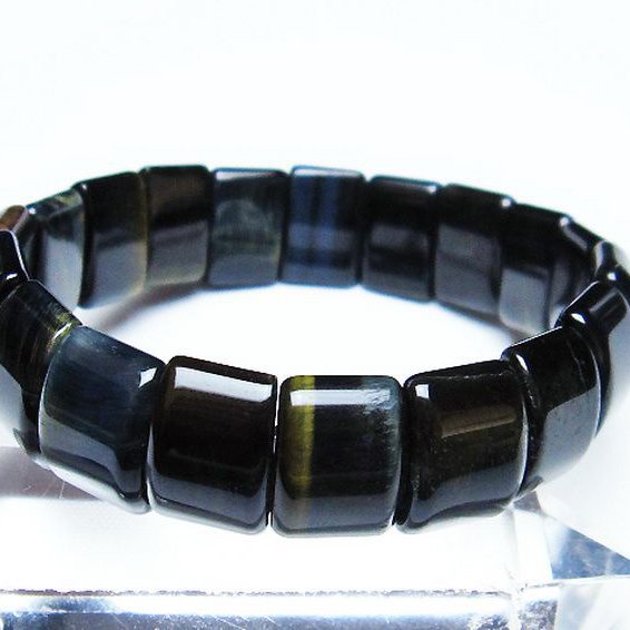 ブルータイガーアイ※青虎目石バングル[T173-4773]