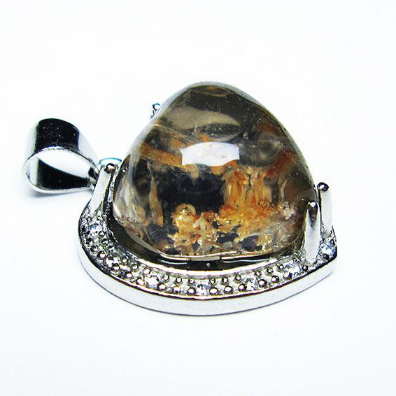 ガーデンクォーツ（庭園水晶） ペンダント[T175-1525]