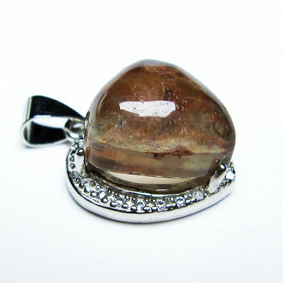 ガーデンクォーツ（庭園水晶） ペンダント[T175-1528]